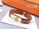 Copy Hermes Calf Leather Bracelet With Yellow Gold Buckle (8)_th.JPG